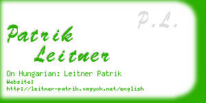 patrik leitner business card